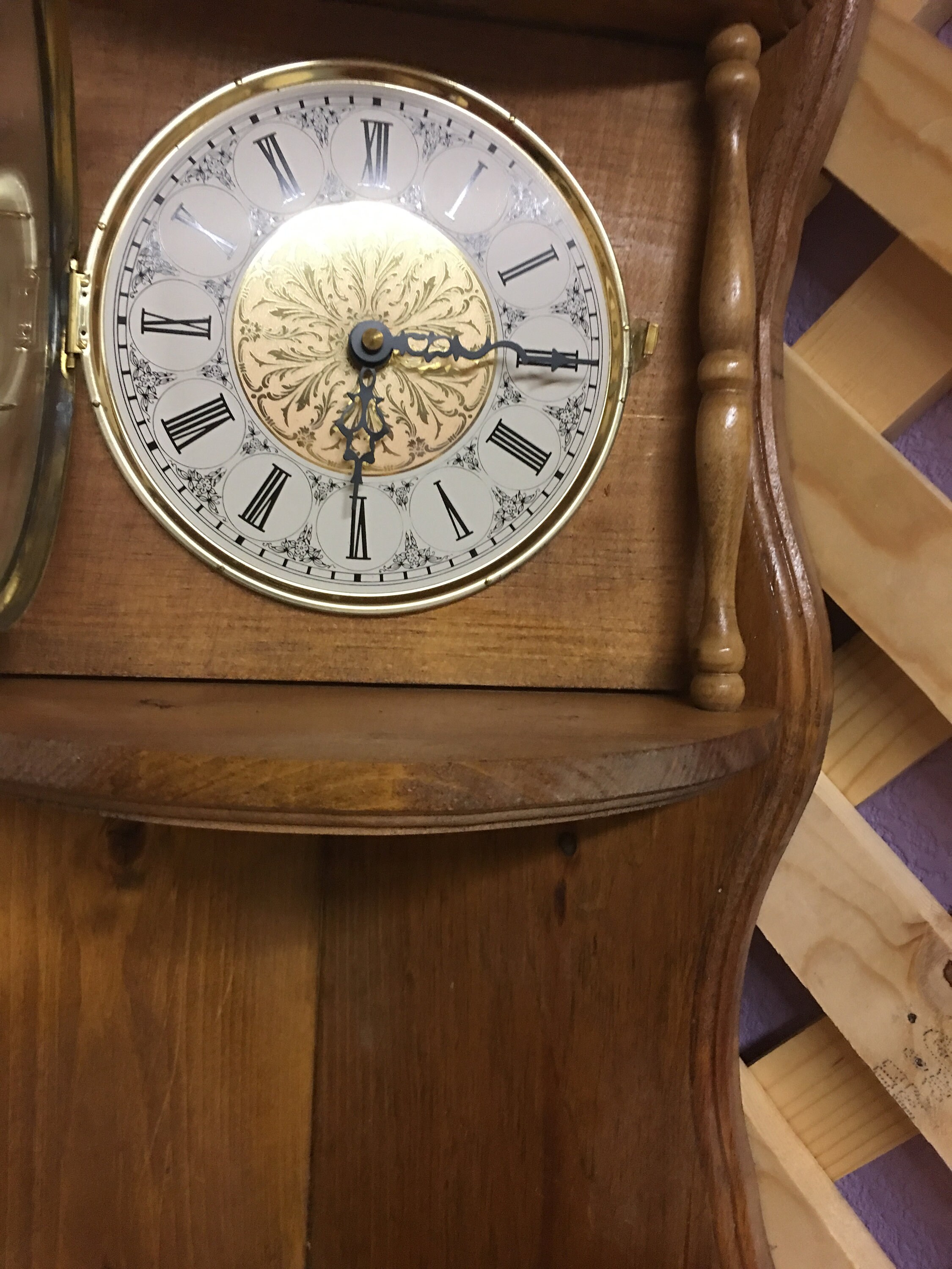 Clock Corner clock Time piece clock Mini quartz Etsy