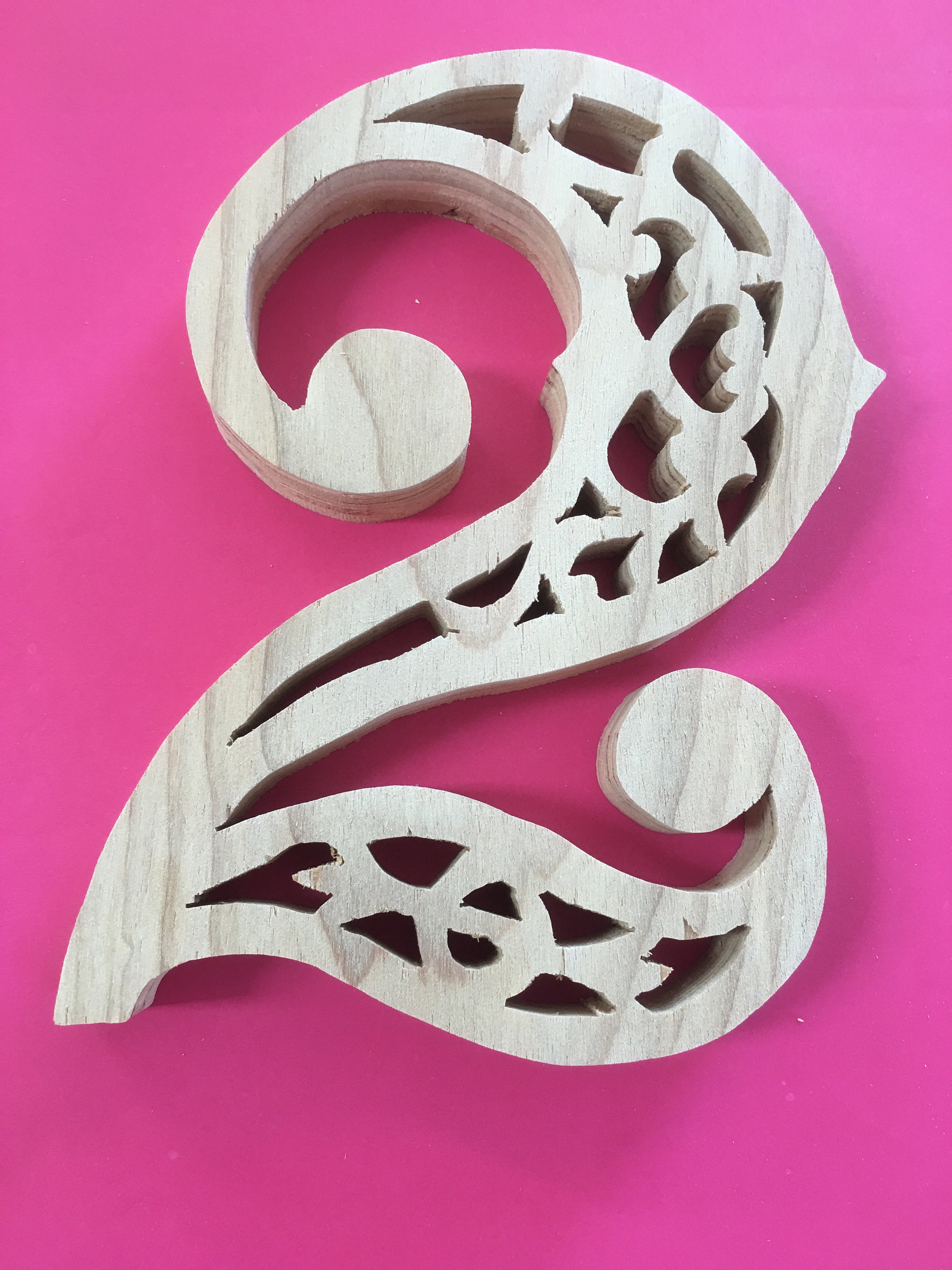 Wooden Letters Wooden Numbers Crafted With Scroll Saw Etsy