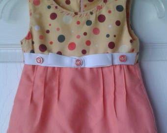 Girl clothing dress, handmade dress, Christmas gift toddler girl, toddler dress size 3, handmade toddler clothing, handmade girl clothes