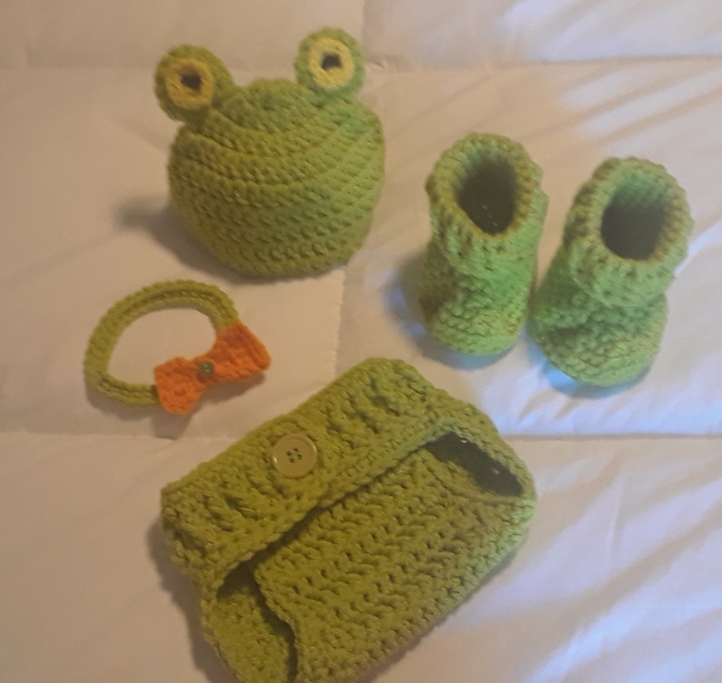 Handmade Crochet Frog Costume Preemie Halloween Frog Costume Etsy