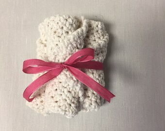 Handmade baby gifts under 10 dollars, Crochet baby washcloths, Handmade crochet baby washcloth set, Baby gift under 10 dollars, Baby gift