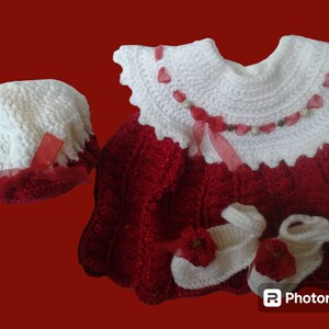 Newborn girl coming home outfit, Crochet girl clothing newborn, Outfit girl, Newborn outfit  girl, Photo prop girl, Handmade dress outfit