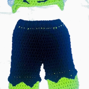 Preemie Halloween costume, Crochet Halloween costume, Handmade crochet Halloween costume, Newborn Frankenstein Halloween costume, Photo prop