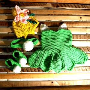 Handmade Halloween Costume Inspired by Tinker Bell, Peter Pan Inspired Photo Prop Costume, Tinker Bell Inspired Hat Wig,  Newborn - 12 month
