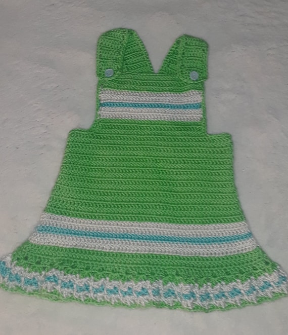 Crochet Sundress and Panties 3T Handmade Sundress and Panties Girl Easter Photo Prop Girl Easter Sundress 3T Toddler Clothing Girl