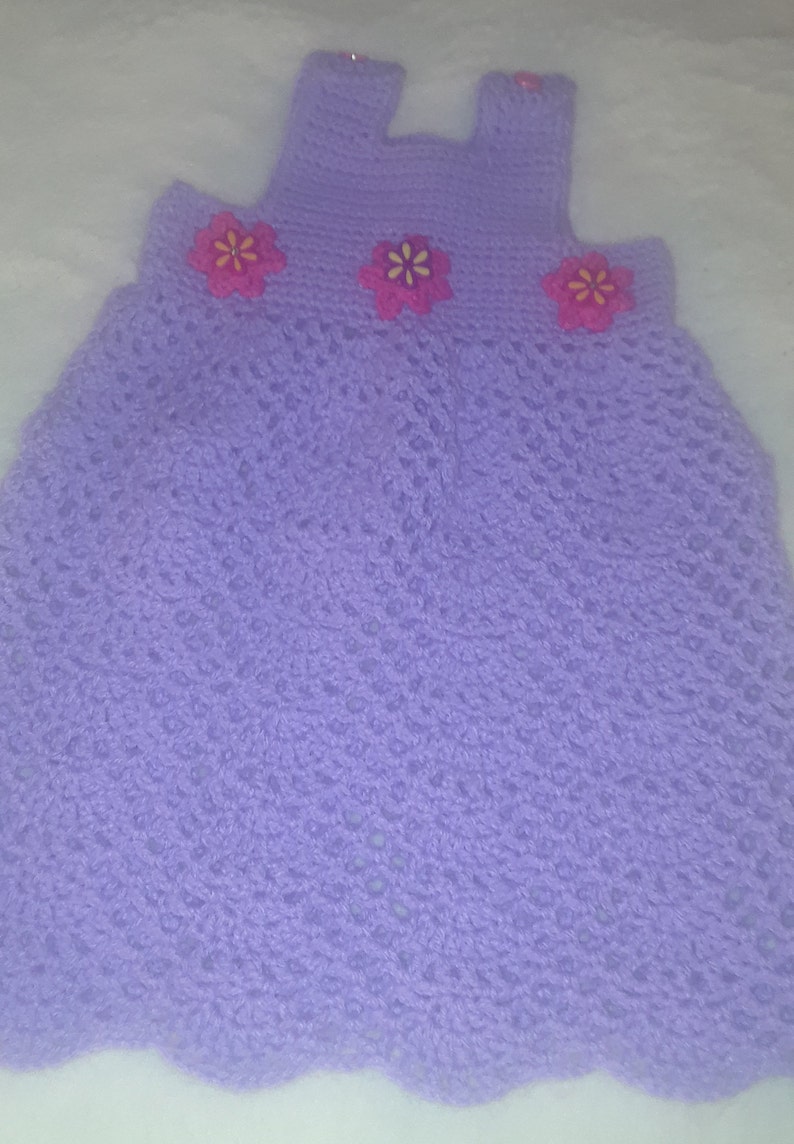 Crochet Sundress and Panties 3T Handmade Sundress and Panties Girl Easter Photo Prop Girl Easter Sundress 3T Toddler Clothing Girl