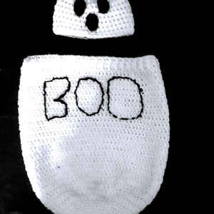 Newborn Halloween costume, Ghost swaddle sack, crochet Halloween costume newborn, newborn photography prop, handmade Halloween costume