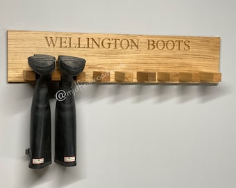 Wellington Boot Wall Hanging Stand Multiple Sizes