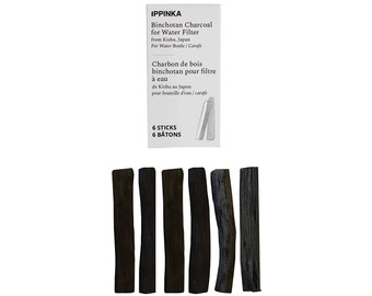 Binchotan Kohle aus Kishu, Japan - Wasserfilter sticks (Personal Size) - 6 Stäbchen