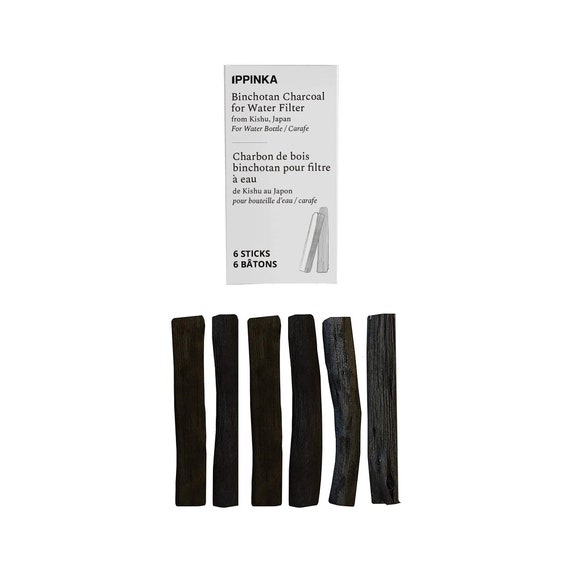 Binchotan Charcoal from Kishu, Japan - Water Filter Sticks (Personal Size) - 6 Sticks