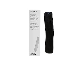 Large Binchotan Charcoal from Kishu, Japan - Water Purifying Stick for Great-Tasting Water, 1 Stick - Filters 1-2 Gallons of Water