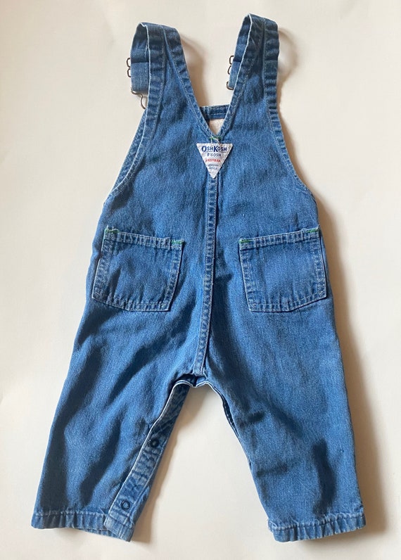 24 Months VINTAGE 80's OshKosh Overalls // Retro … - image 4