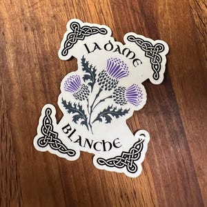 Sticker La Dame Blanche : Sticker Claire Fraser Sassenach Outlander