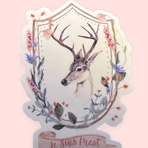 Je Suis Perst Aufkleber, Bücherwurm Aufkleber, Laptop Aufkleber, TV-Show Merch, Sassenach Geschenk, Outlander inspiriert, Fan Art Aufkleber