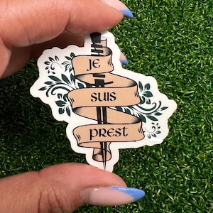 Sticker Je Suis Prest : inspiré d&#39;Outlander, fan art de Jamie Fraser