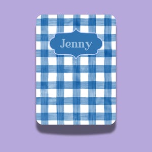 Funda personalizada para Kindle con diseño de cuadros vichy: Funda personalizada para lector electrónico
