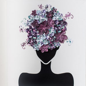 Galaxy Afro, Galaxy Art, Afro Art, Afrocentric, Canvas Art, Afro Woman, Silhouette Art, Afro Silhouette, Wall Decor, Wall Art, Afro Queen