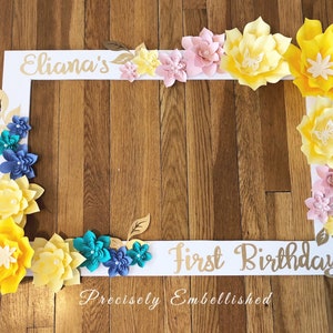 First Birthday - Selfie Frame - Birthday - Party Decorations - 1st Birthday - Toddler - Infant - Baby - Child Birthday - Party Props - Decor