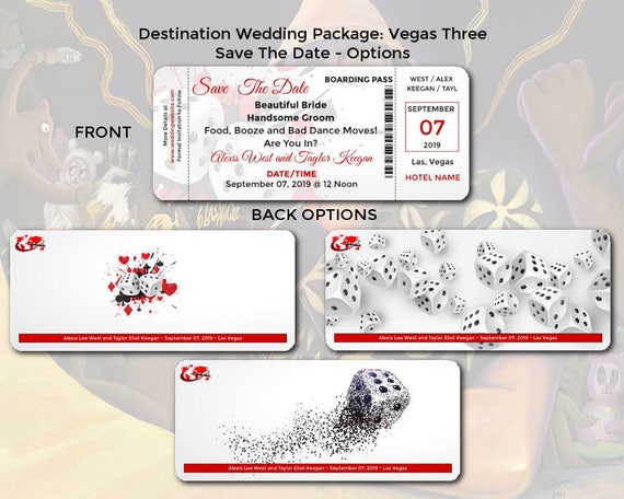 Dice Boarding Pass Las Vegas Costa Etsy