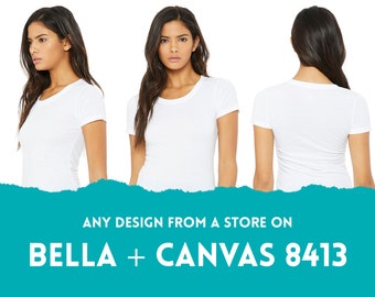 any DESIGN from a store on T-shirt -> Bella + Canvas 8413 -> Triblend Short Sleeve Tee