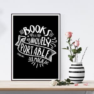 Stephen King Printable Poster Books Are a Uniquely Portable Magic, Book ...