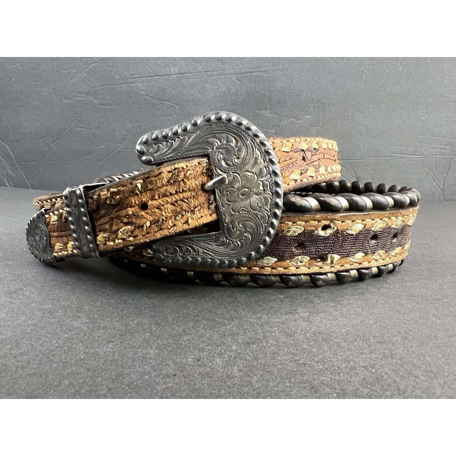 Sterling Overlay Belt Buckle - Etsy
