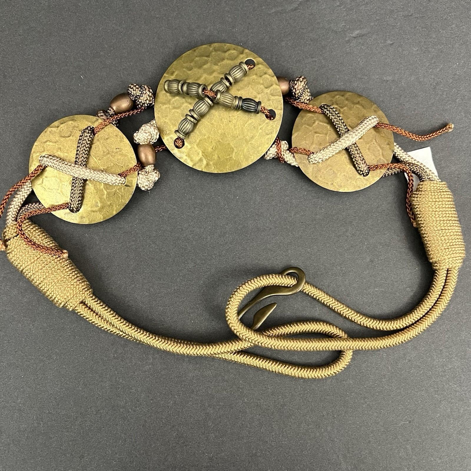 Brass Medallion Belt - Etsy display picture 3
