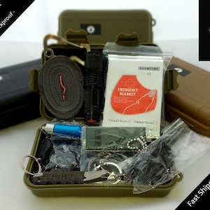 Survival Essentials 12 in 1 Portable Survival Kit Gear Tactical Emergency Tools