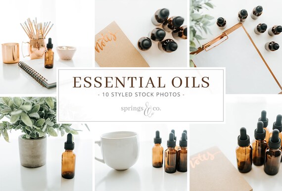 Styled Stock Photo Bundle Essential Oils Styled Stock Photos