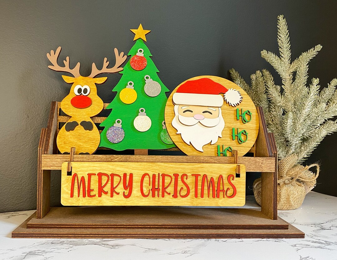 Shelf Sitter, Christmas Decor, Christmas Shelf Sitter Decor, Rustic