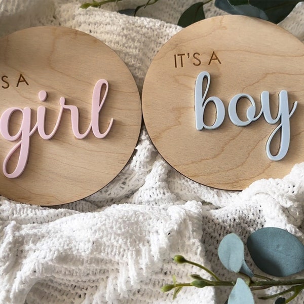 Gender Reveal Sign, It's a Girl Sign, It's a Boy Sign, Pregnancy Announcement sign,Surprise Gender reveal sign,Baby Girl Sign, Baby Boy sign