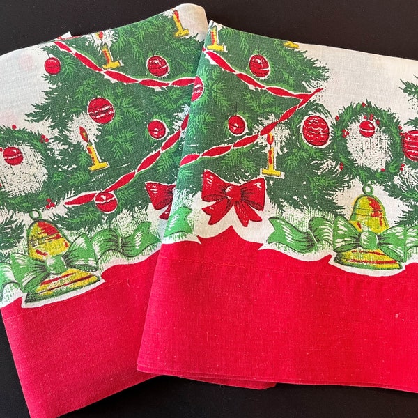Christmas Pillowcases Etsy