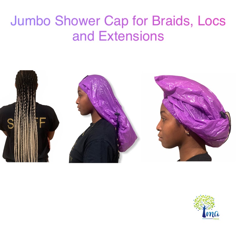 Jumbo Shower Cap for Braids Locs Extensions Etsy