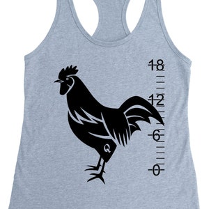Hotwife Big Black Rooster Queen of Spades Women&#39;s Racerback Tank Top. Screen Printed!