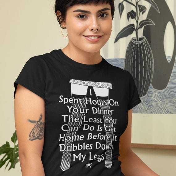 Hotwife Slut Wife Creampie Cuckold Dinner Femdom - Late For Dinner - Men's and Women's T-shirt