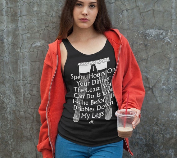 Hotwife Slut Wife Creampie Cuckold Dinner Femdom - Late For Dinner - Women's Tank Top. Cuckold Creampie. Screen Printed!