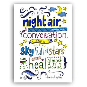 Carta di aria di notte
