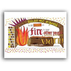 Warm Fire I card
