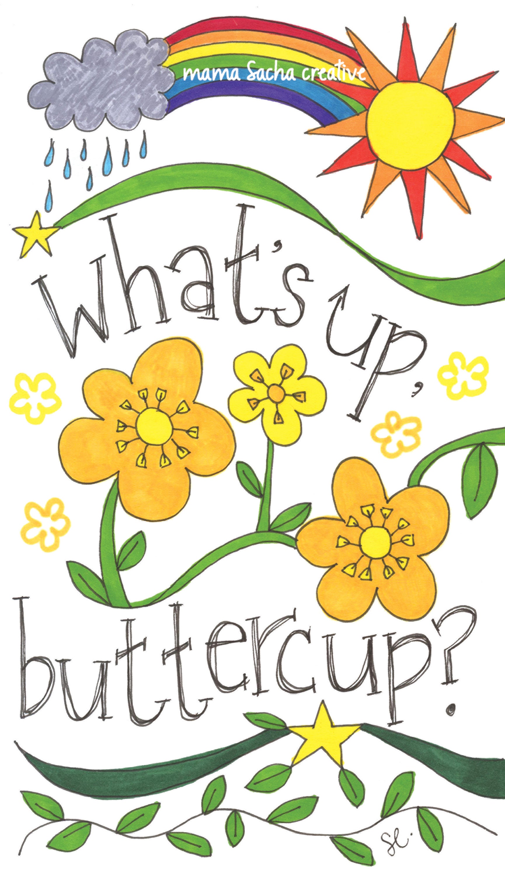 What's Up Buttercup card
