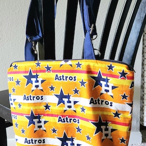 Astros Convertible Tote Bag Back Pack Cross Over Bag, Houston Astros Baseball Tote Bag, Backpack, Crossbody Bag, Sports Fashion, Baseball