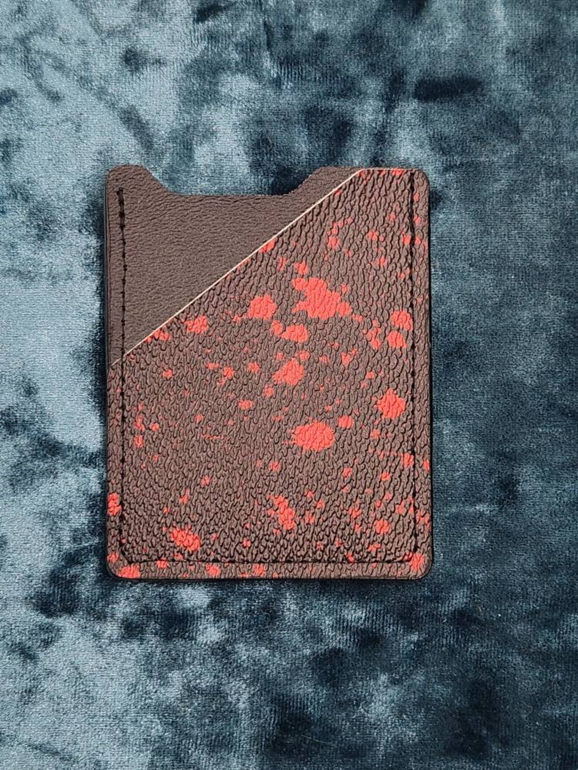 Blood Splatter Minimalist Wallet, Slim Wallet, Horror, Spooky, Gift ...