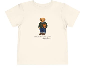 Polo RL Bear Inspired Toddler Tee | Fall Kids Shirt