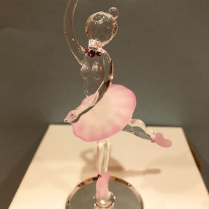 Figurina di ballerina che volteggia / Regalo di ballerina in vetro / Decorazione di danza classica per ragazze / Regalo per insegnanti di danza / Regalo per amanti della danza classica