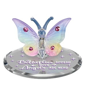 Crystal Butterfly, Butterfly Angels Figurine, Handmade Butterfly, Glass Rainbow Butterfly, Mother’s Day, Holiday Gift, Home Decor