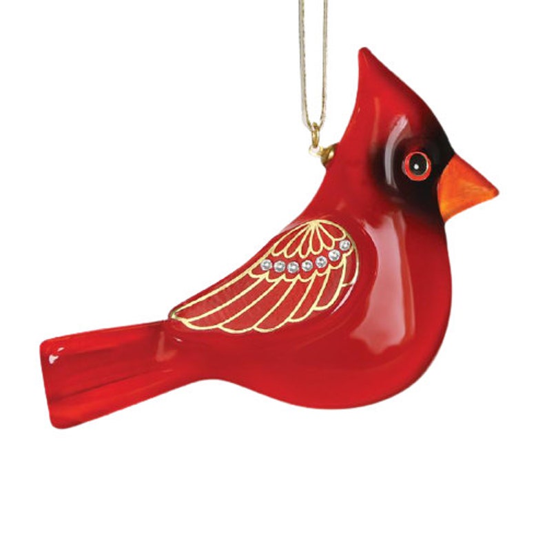 Red Cardinal Ornament. Handmde Chrristmas Ornament, Tree Decoration, Cardinals Holiday Decor