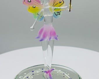 Follow Your Dreams Fairy Glass Figurine | Inspirational Gift Fantasy Decor Collectible