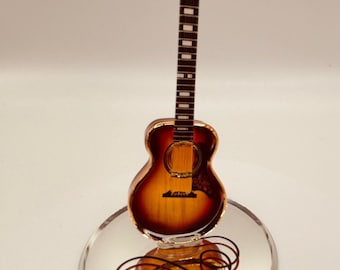 Sunburst Instrument Guitar Figurine | Rock Band Studio Shelf Collectible Display