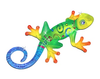 Gecko Sculpture, Handcrafted Figurine, Maui Gecko, Animal Statue, Living Room Decor, Anniversary Gift, Gift for Dad
