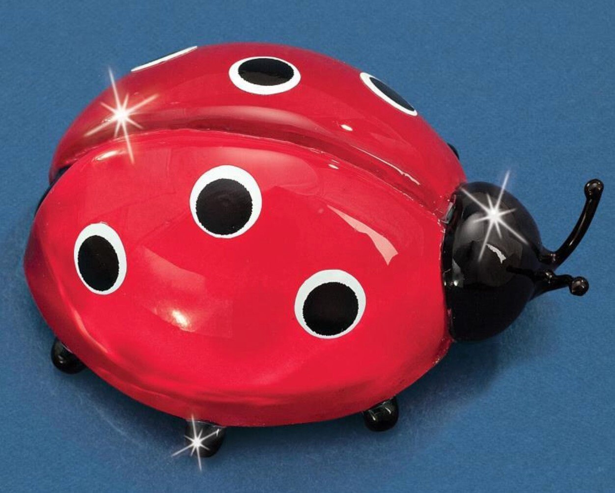 Ladybug Figurine Handmade Glass Ladybug Home Decor Etsy