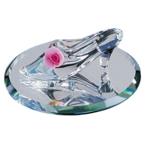 Glass Slipper Figurine, Handcrafted Cinderella Slipper, Gift for Her, Mom, Holiday Gift, Home Decor